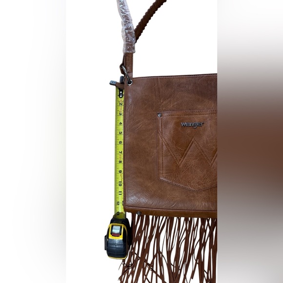 Wrangler Leather Brown Floral Crossbody Women Bag - Picture 5 of 7